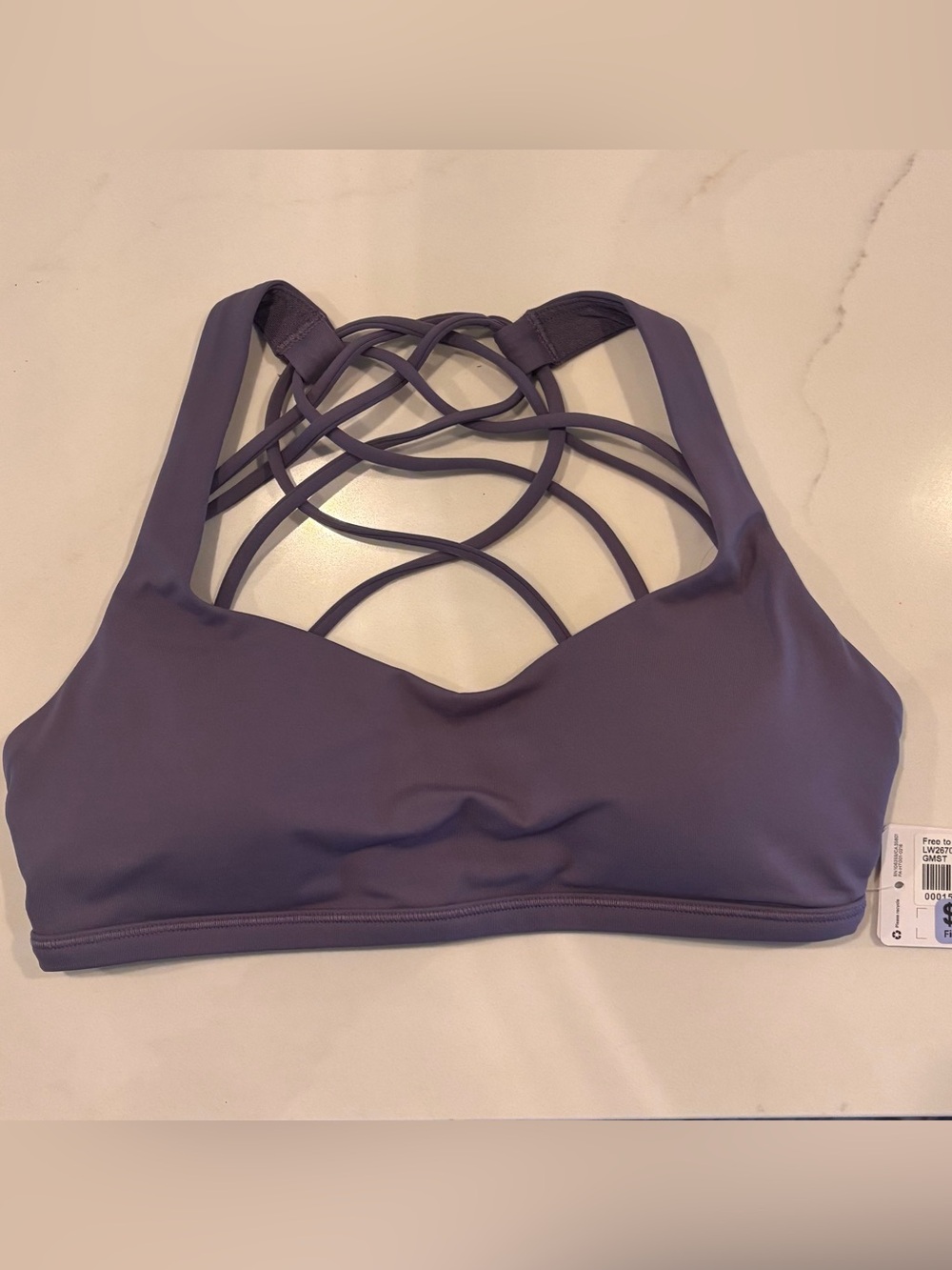 lululemon athletica Purple Strappy-Back Sports Bra